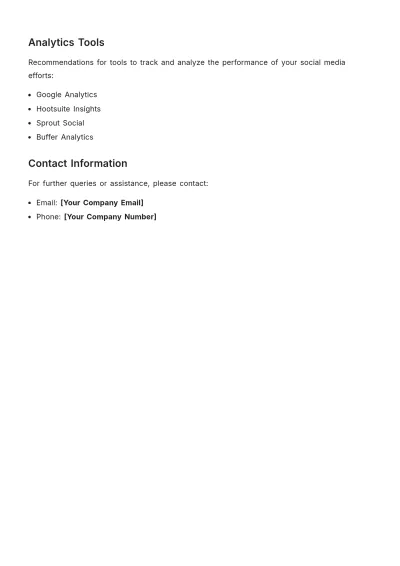 Free Social Media Kit Template to Edit Online