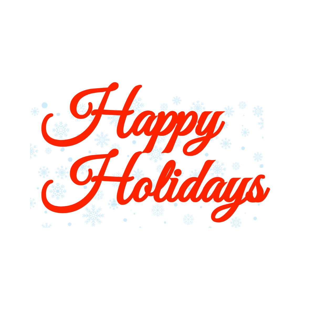 Elegant Happy Holidays Text  Image - Edit Online| Template.net | Template.net