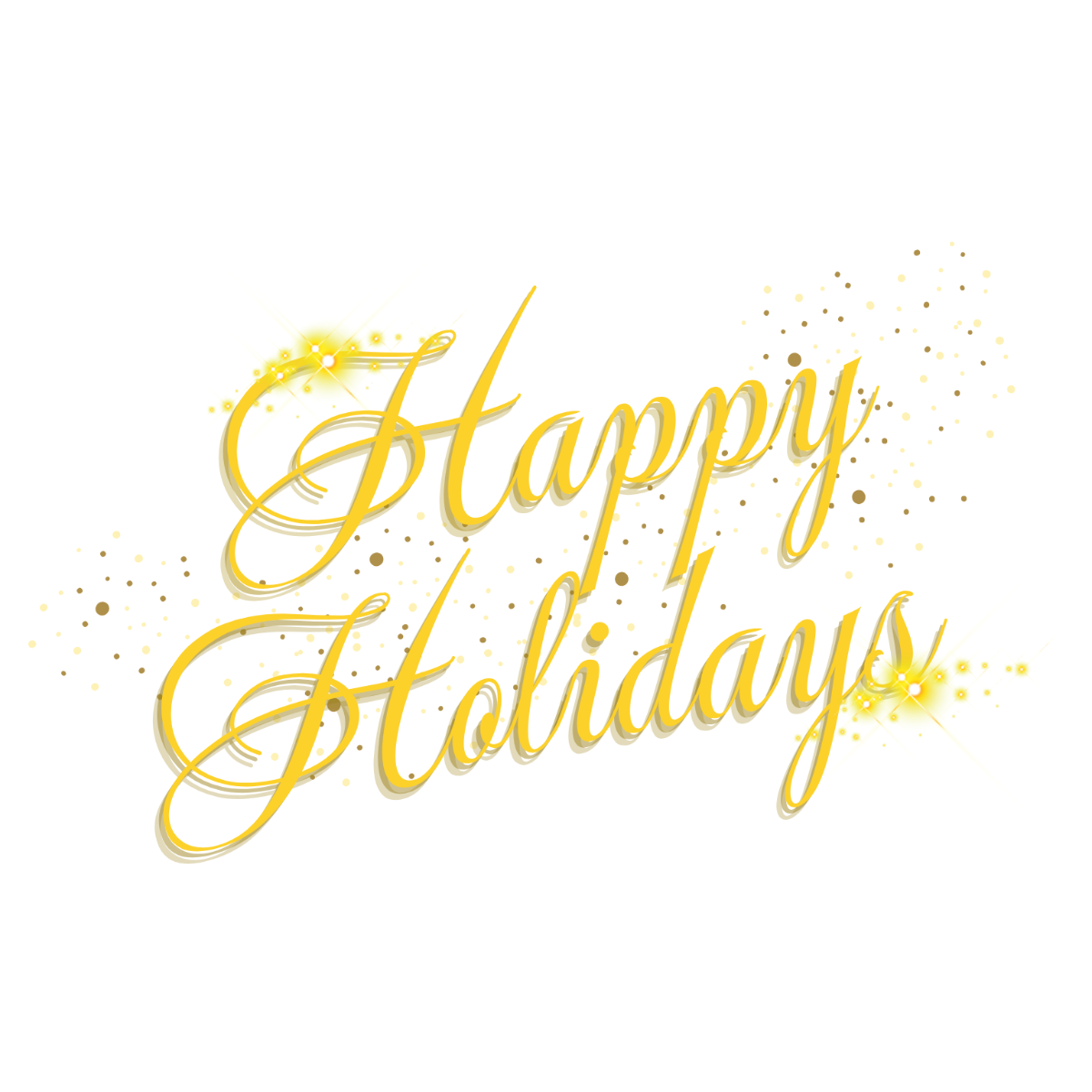 Sparkling Happy Holidays Text - Edit Online | Template.net