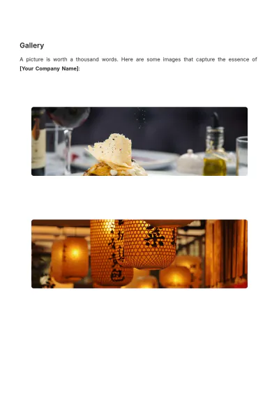 Free Restaurant Press Kit Template to Edit Online