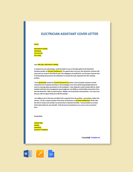 FREE Electrician Work Experience Letter Template - Word | Google Docs