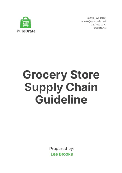 Free Grocery Store Supply Chain Guideline Template to Edit Online