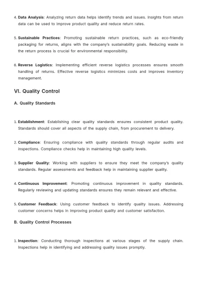 Free Grocery Store Supply Chain Guideline Template to Edit Online