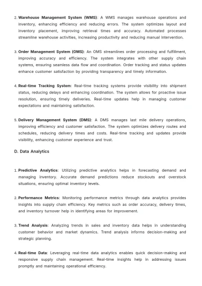 Free Grocery Store Supply Chain Guideline Template to Edit Online