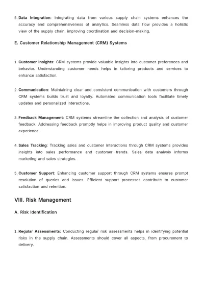 Free Grocery Store Supply Chain Guideline Template to Edit Online