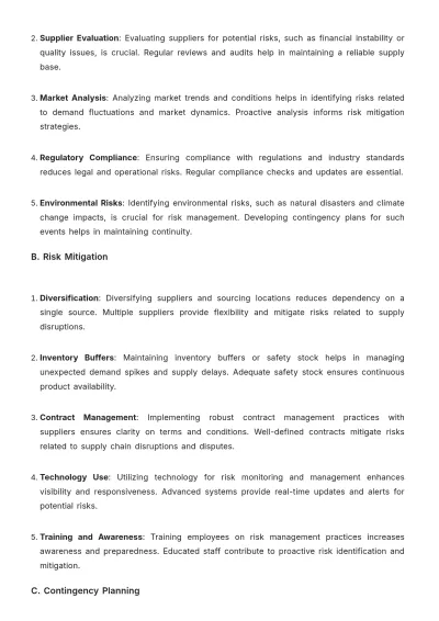 Free Grocery Store Supply Chain Guideline Template to Edit Online