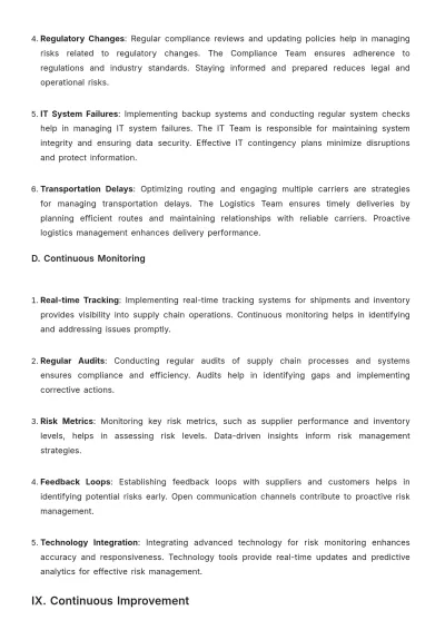 Free Grocery Store Supply Chain Guideline Template to Edit Online