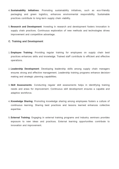 Free Grocery Store Supply Chain Guideline Template to Edit Online