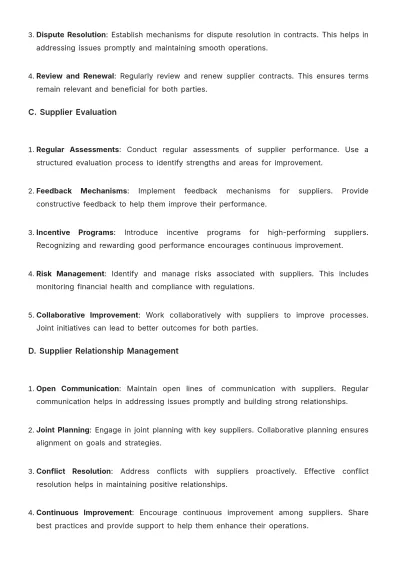 Free Grocery Store Supply Chain Guideline Template to Edit Online