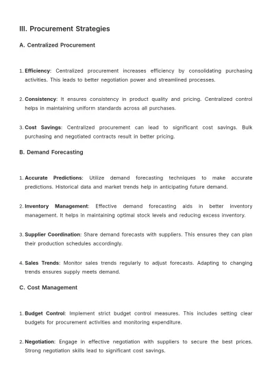 Free Grocery Store Supply Chain Guideline Template to Edit Online