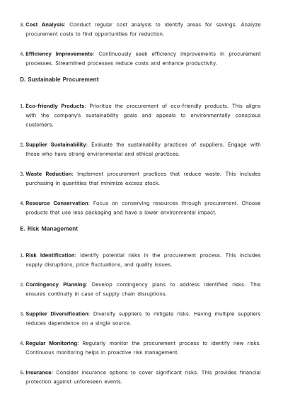 Free Grocery Store Supply Chain Guideline Template to Edit Online