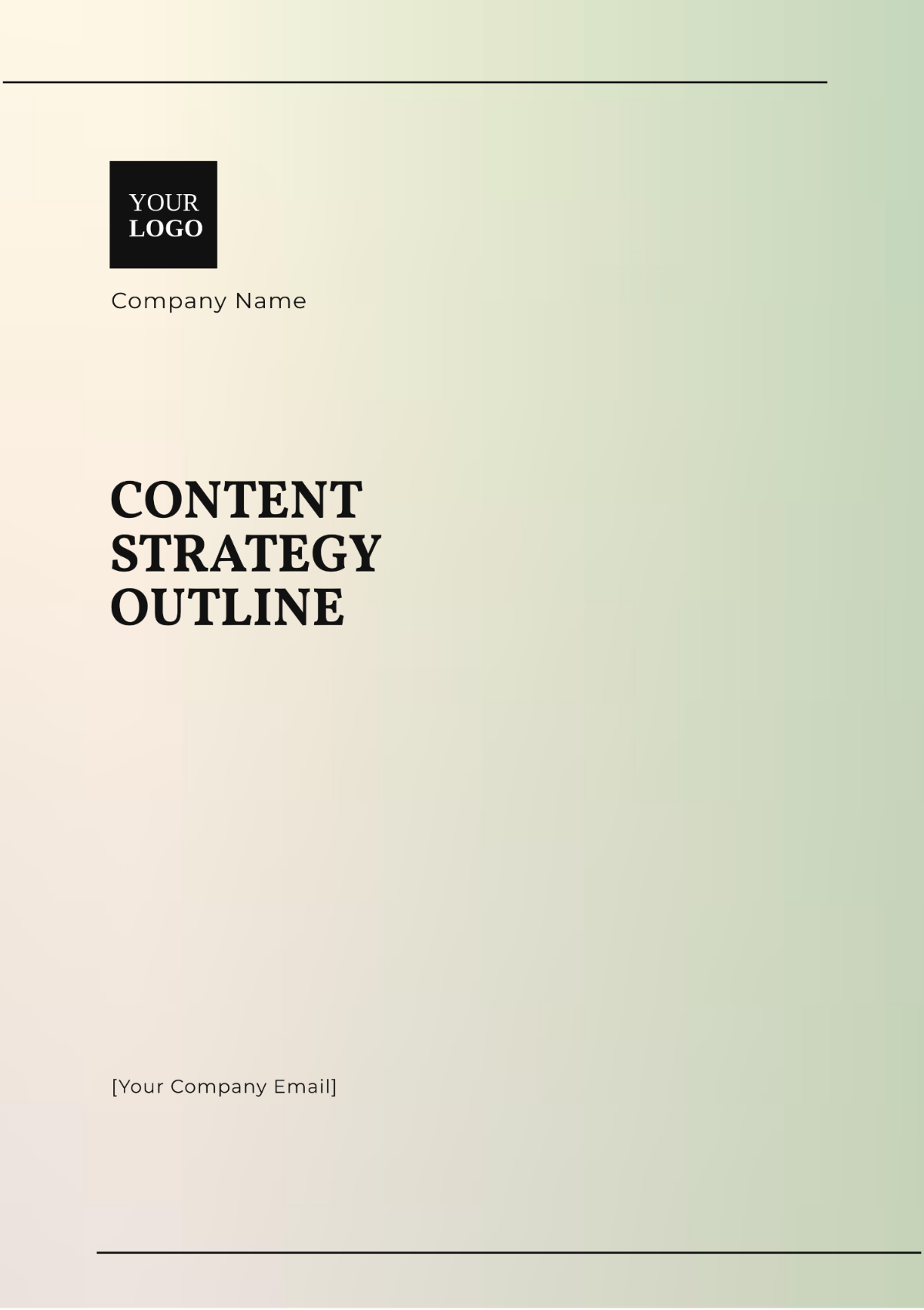 Content Strategy Outline Template - Edit Online & Download