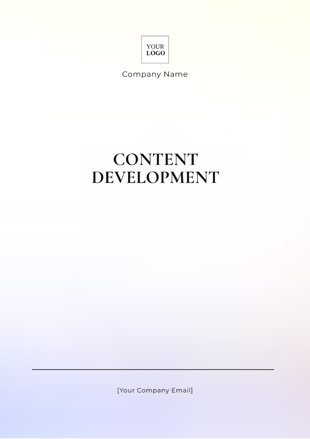 Content Development Template - Edit Online & Download