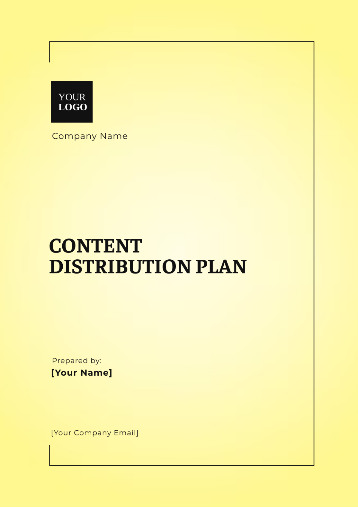 Content Distribution Plan Template - Edit Online & Download