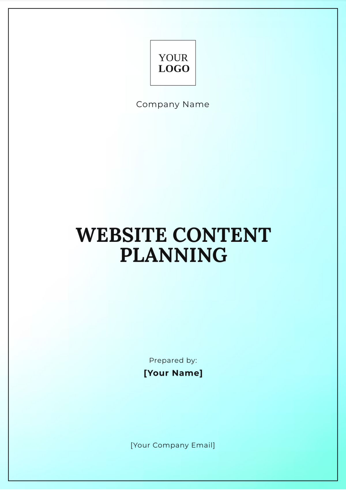 Website Content Planning Template - Edit Online & Download