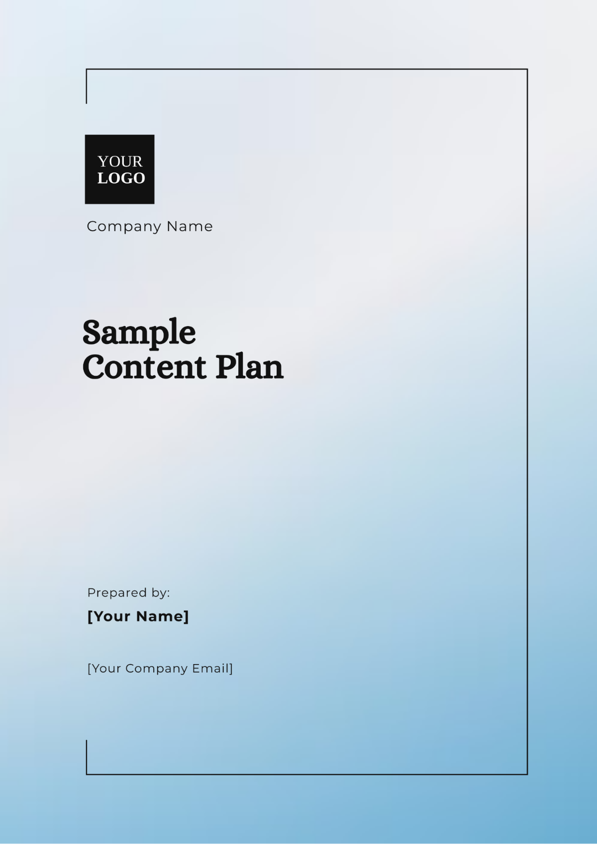 Sample Content Plan Template - Edit Online & Download