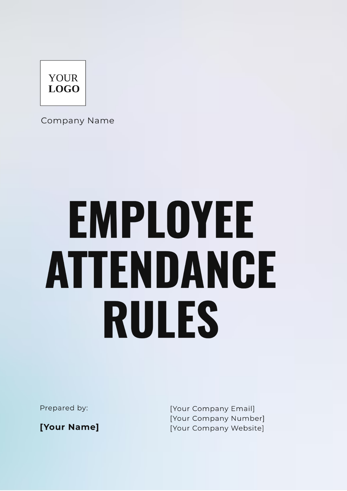 Employee Attendance Rules Template - Edit Online & Download