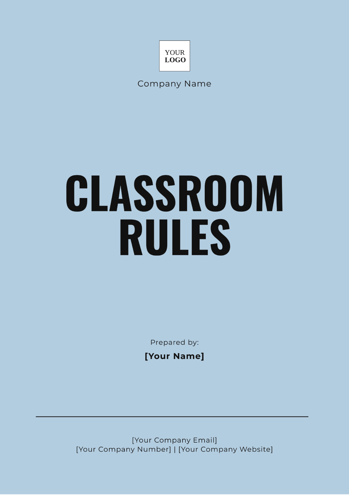 Classroom Rules Template - Edit Online & Download