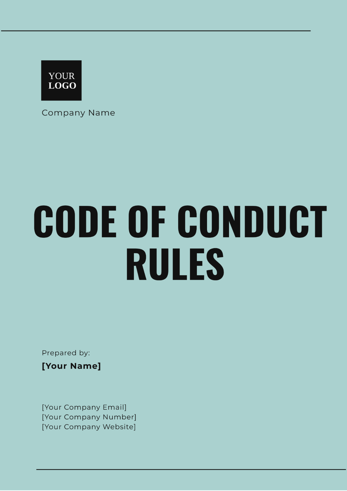 Code of Conduct Rules Template - Edit Online & Download