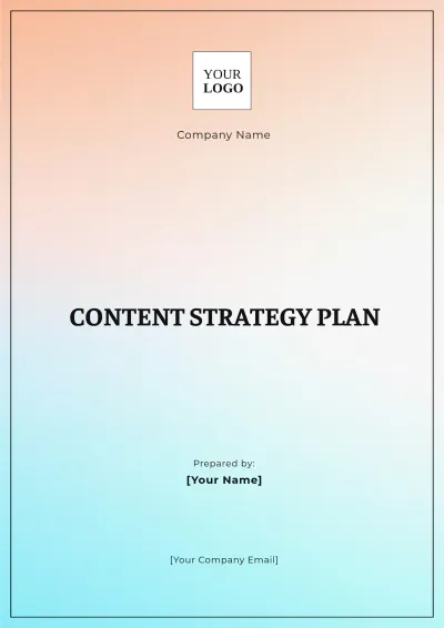Free Content Strategy Plan Template to Edit Online