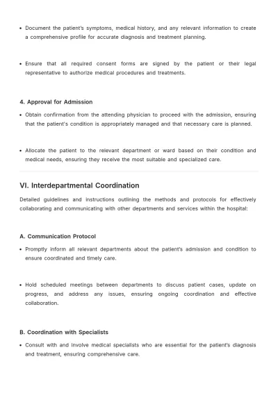 Free Emergency Admission Rules Template to Edit Online