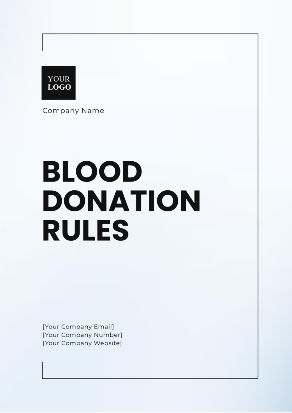 Blood Donation Rules Template - Edit Online & Download