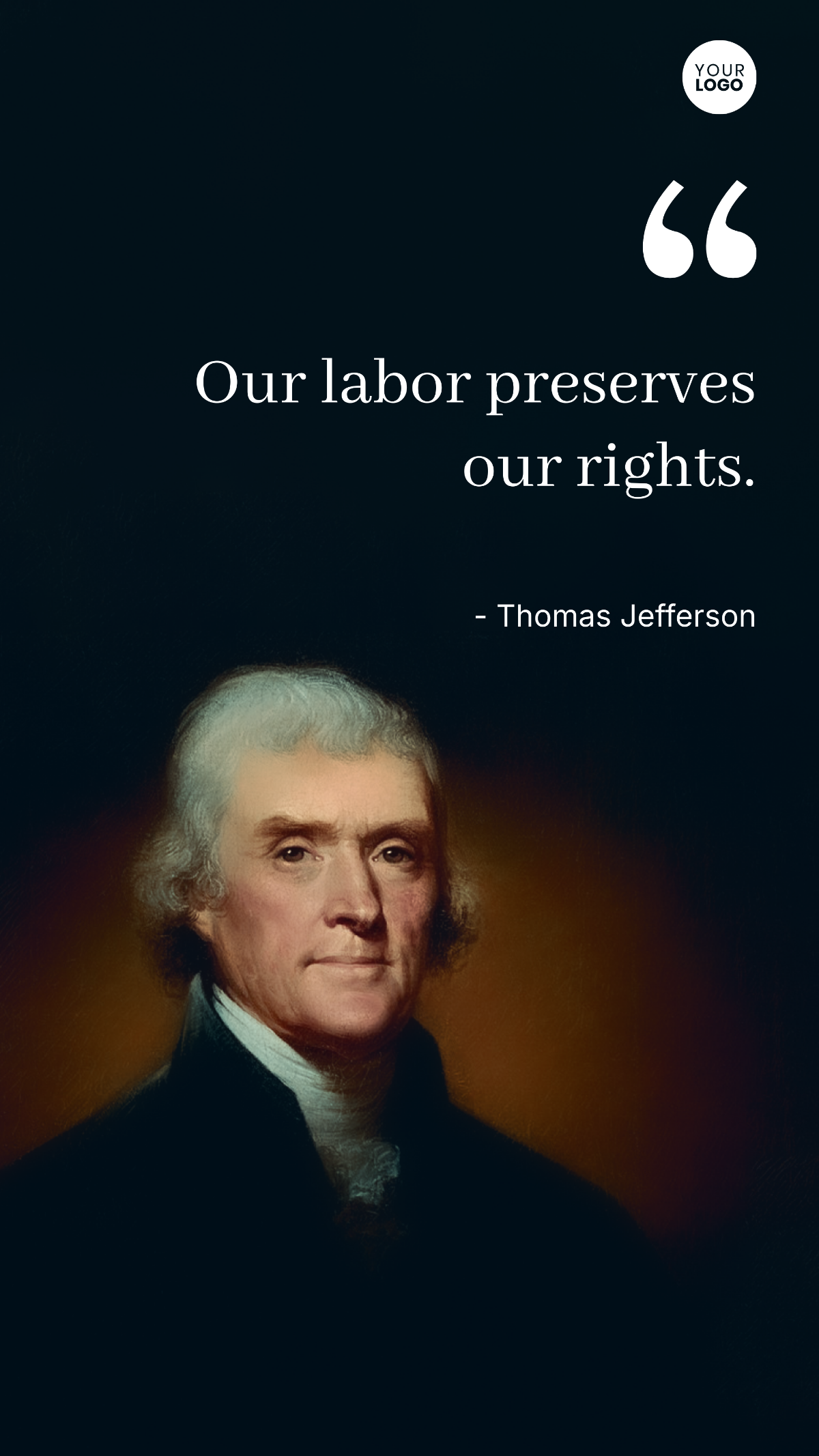 Labor Day Patriotic Quote Template - Edit Online & Download