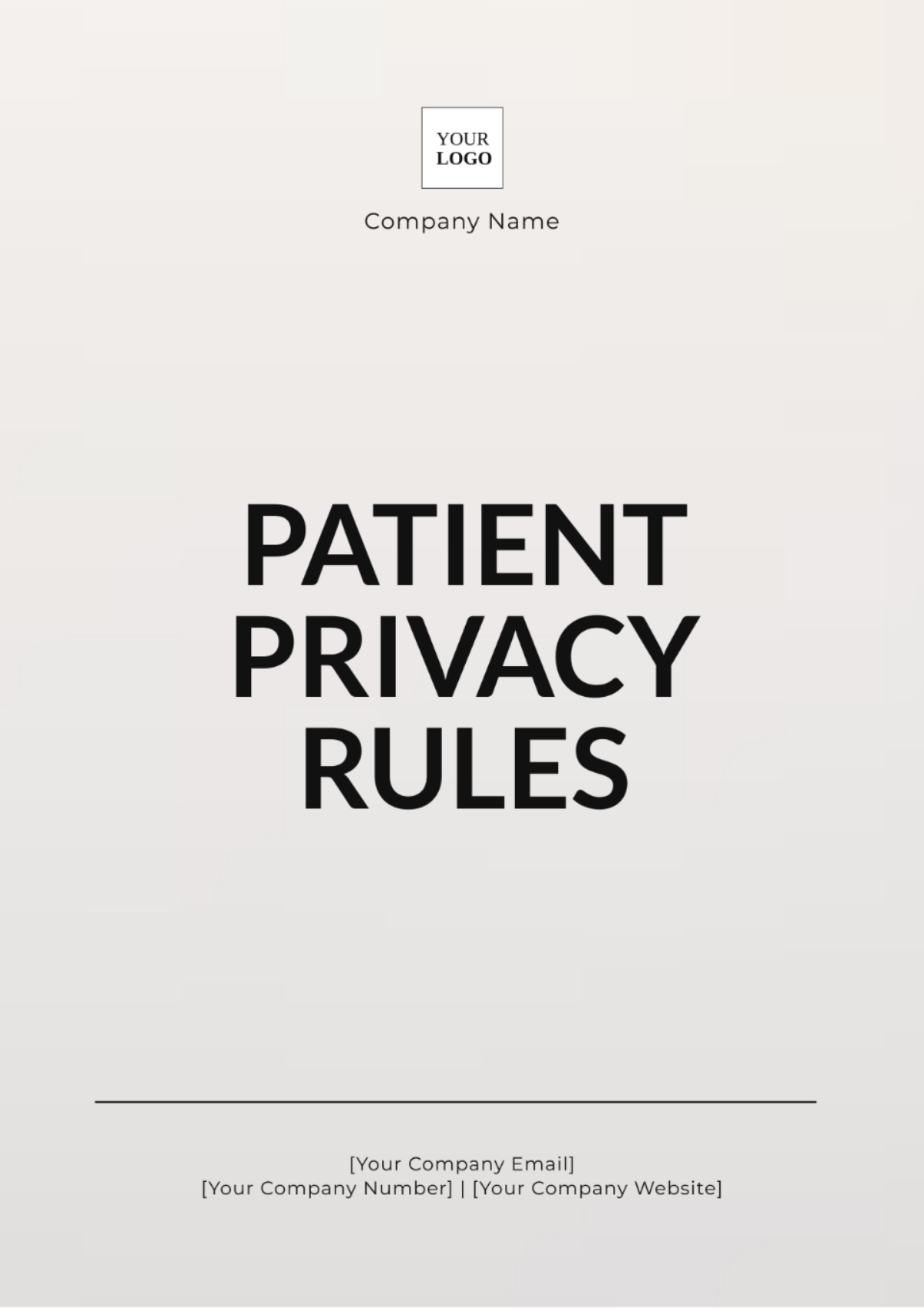 Patient Privacy Rules Template - Edit Online & Download