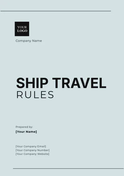 Free Ship Travel Rules Template to Edit Online