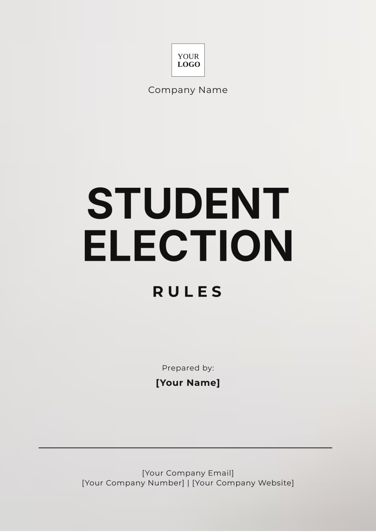 Student Election Rules Template - Edit Online & Download