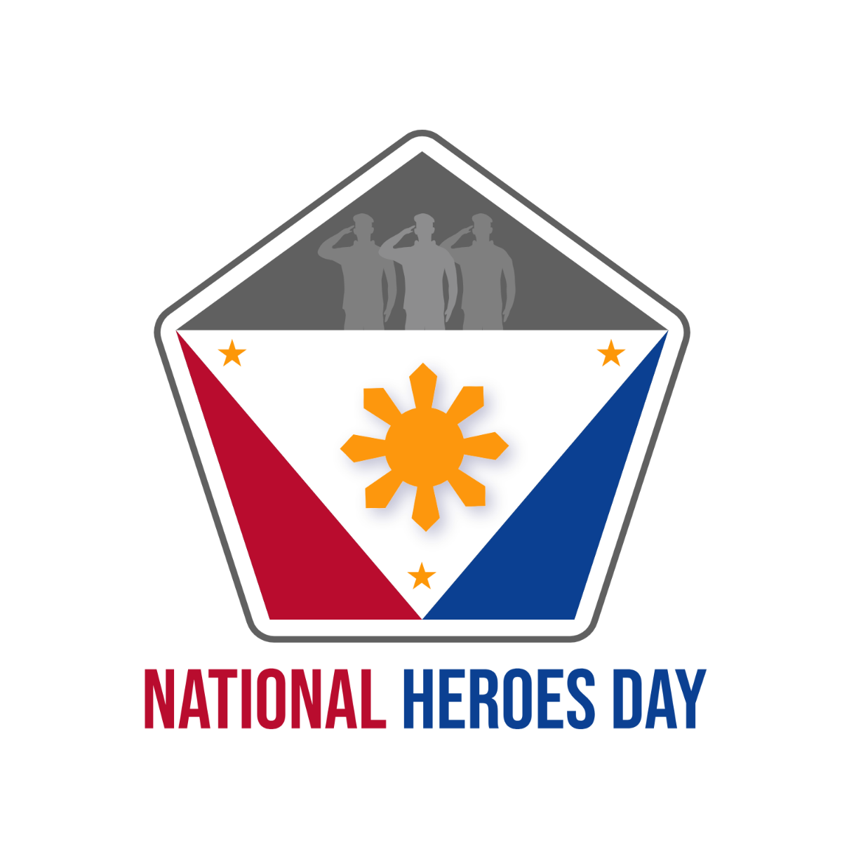 National Heroes Day Logo