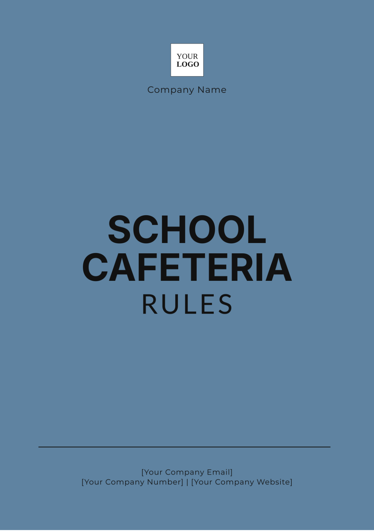 School Cafeteria Rules Template - Edit Online & Download