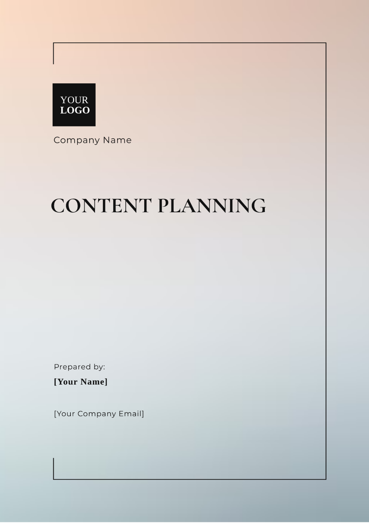 Content Planning Template - Edit Online & Download