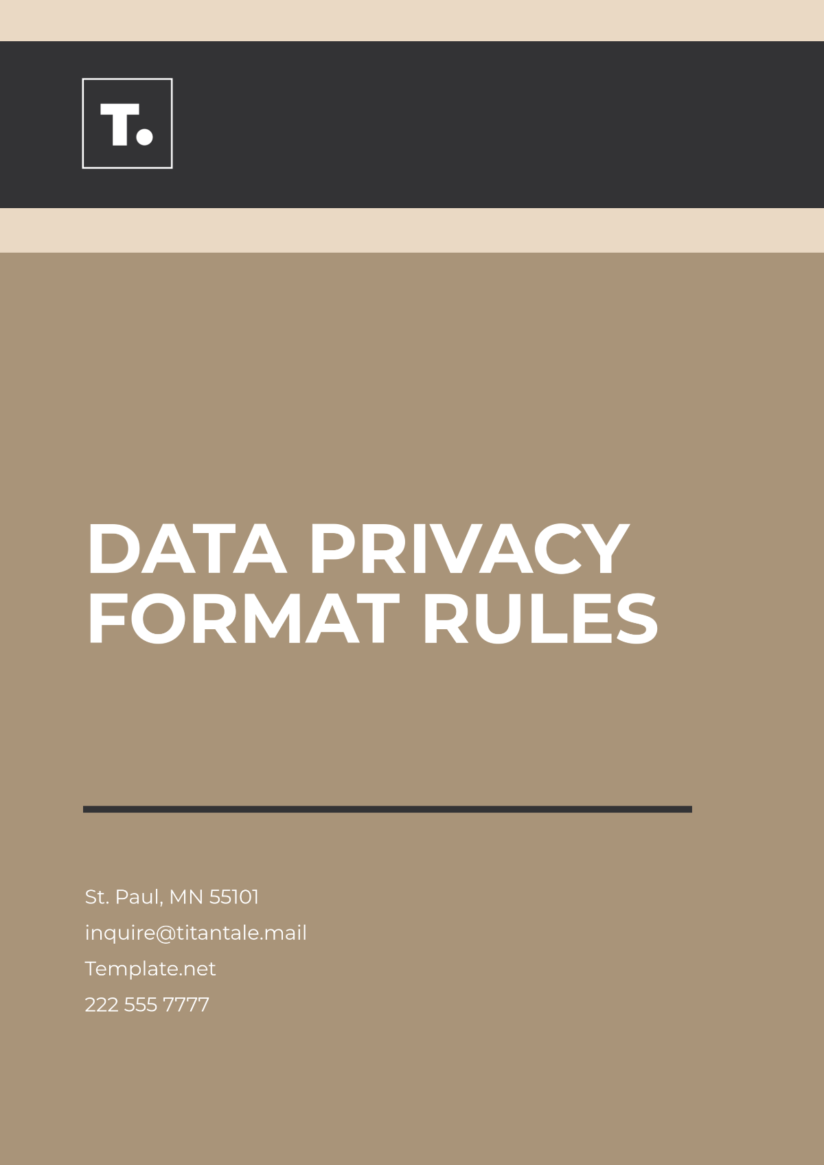 Data Privacy Format Rules Template - Edit Online & Download