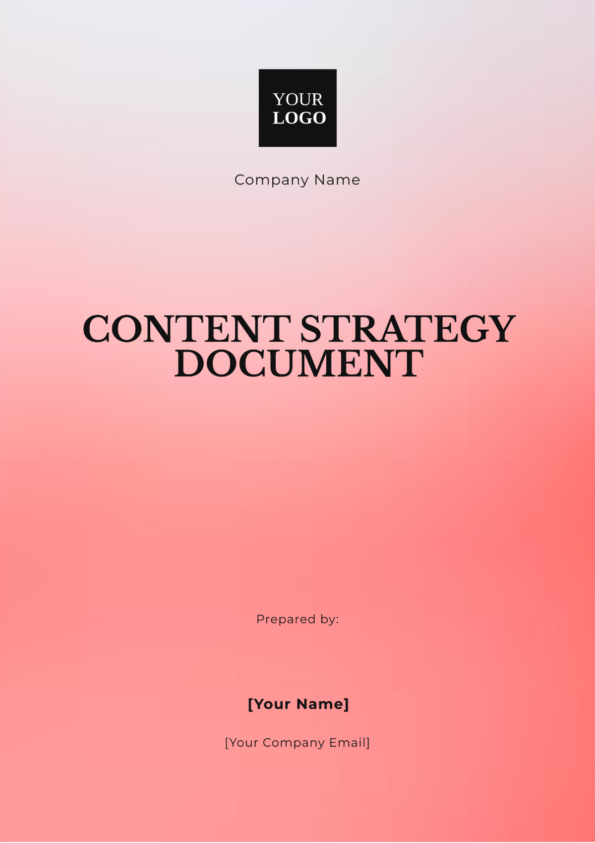 Content Strategy Document Template - Edit Online & Download