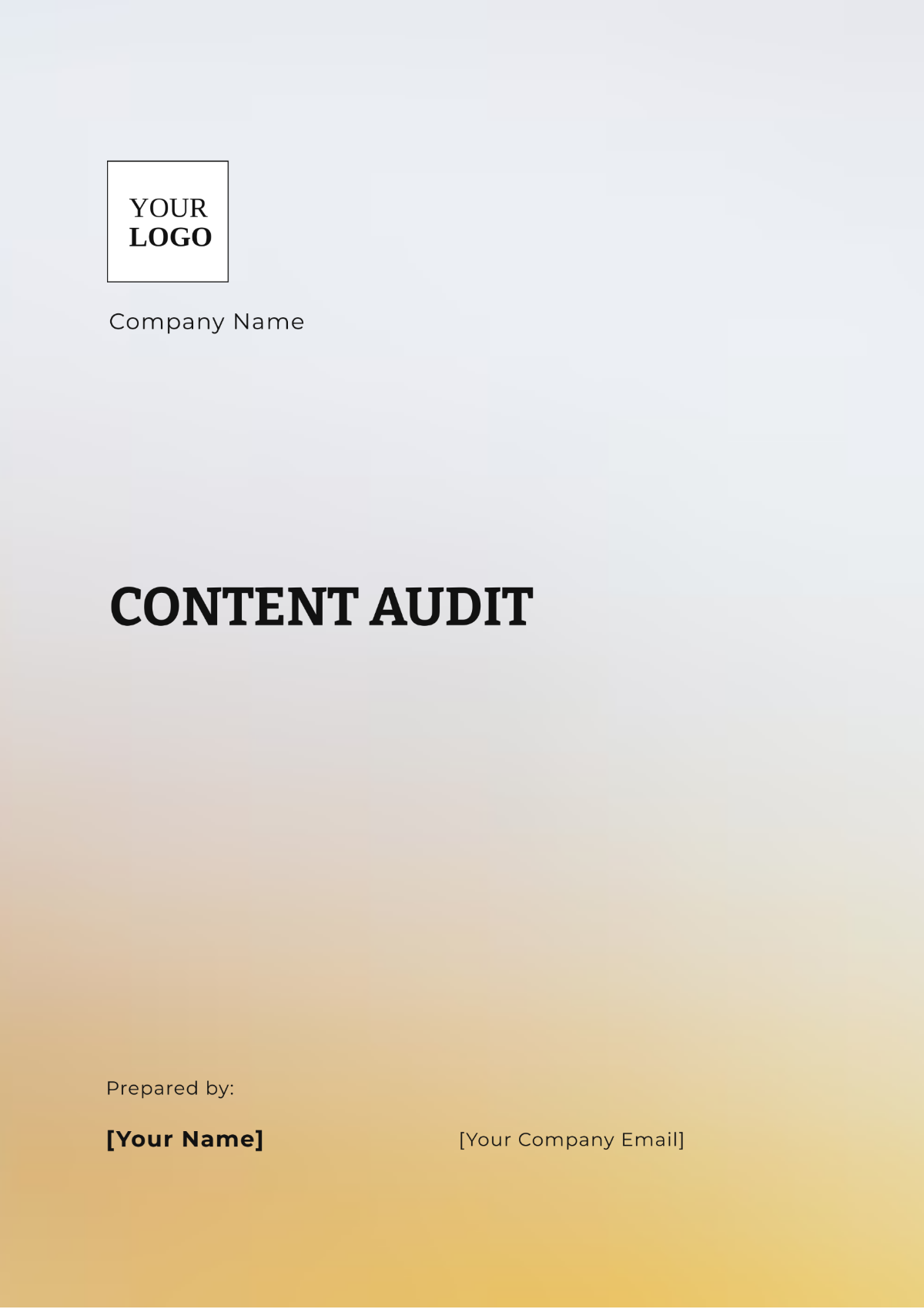 Content Audit Template - Edit Online & Download