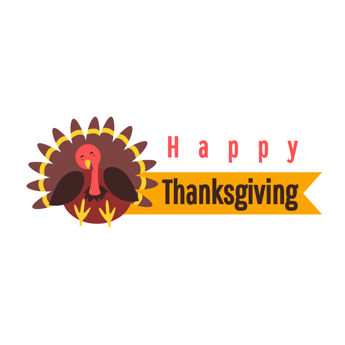 Editable Happy Thanksgiving Text