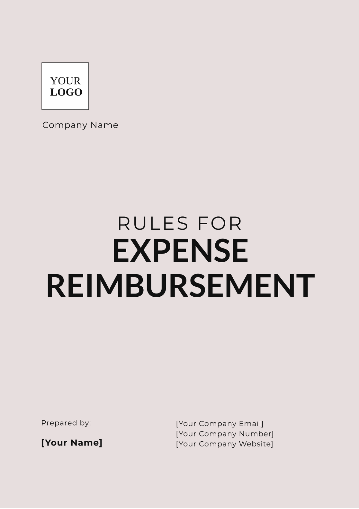 Rules for Expense Reimbursement Template - Edit Online & Download