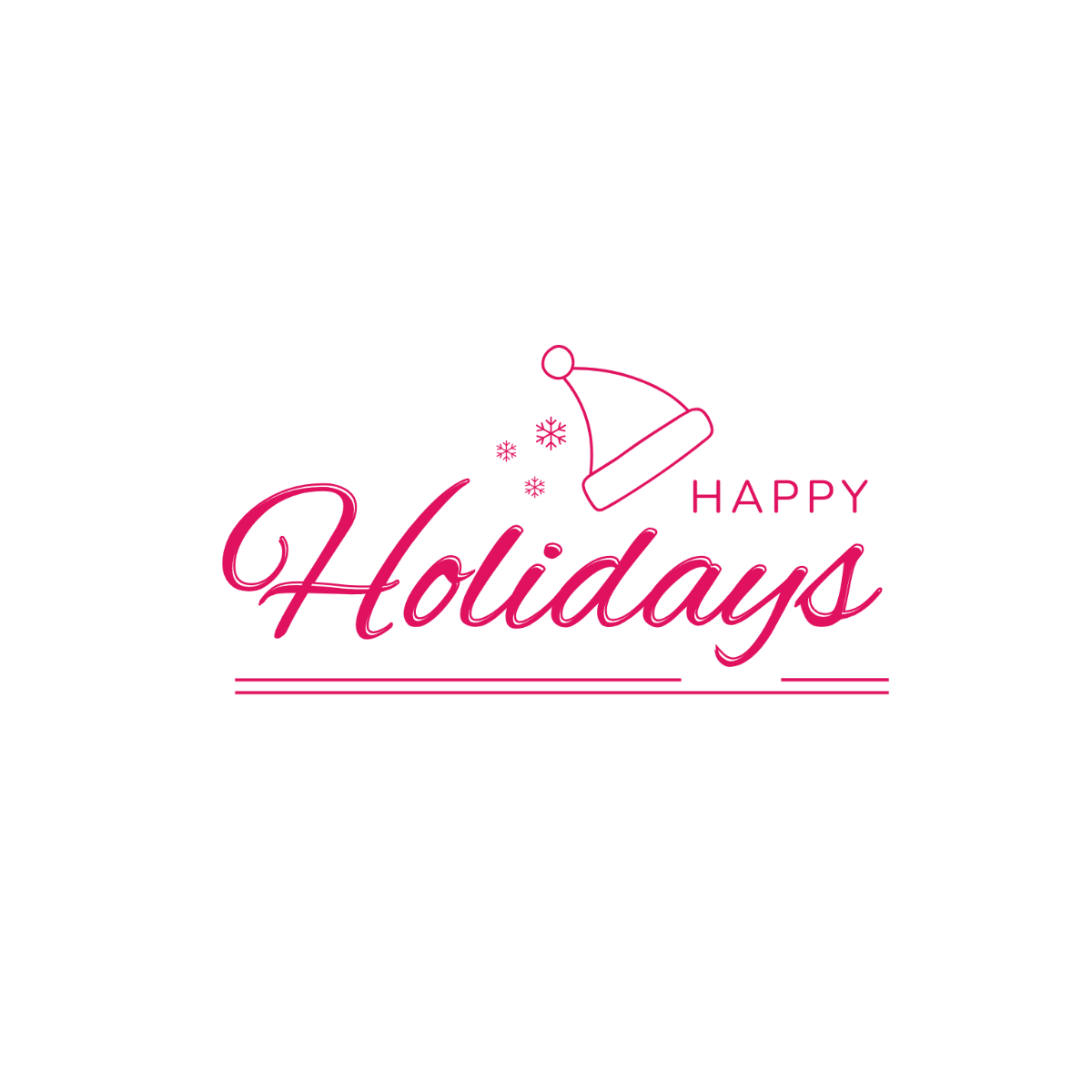 Creative Happy Holidays Text - Edit Online | Template.net