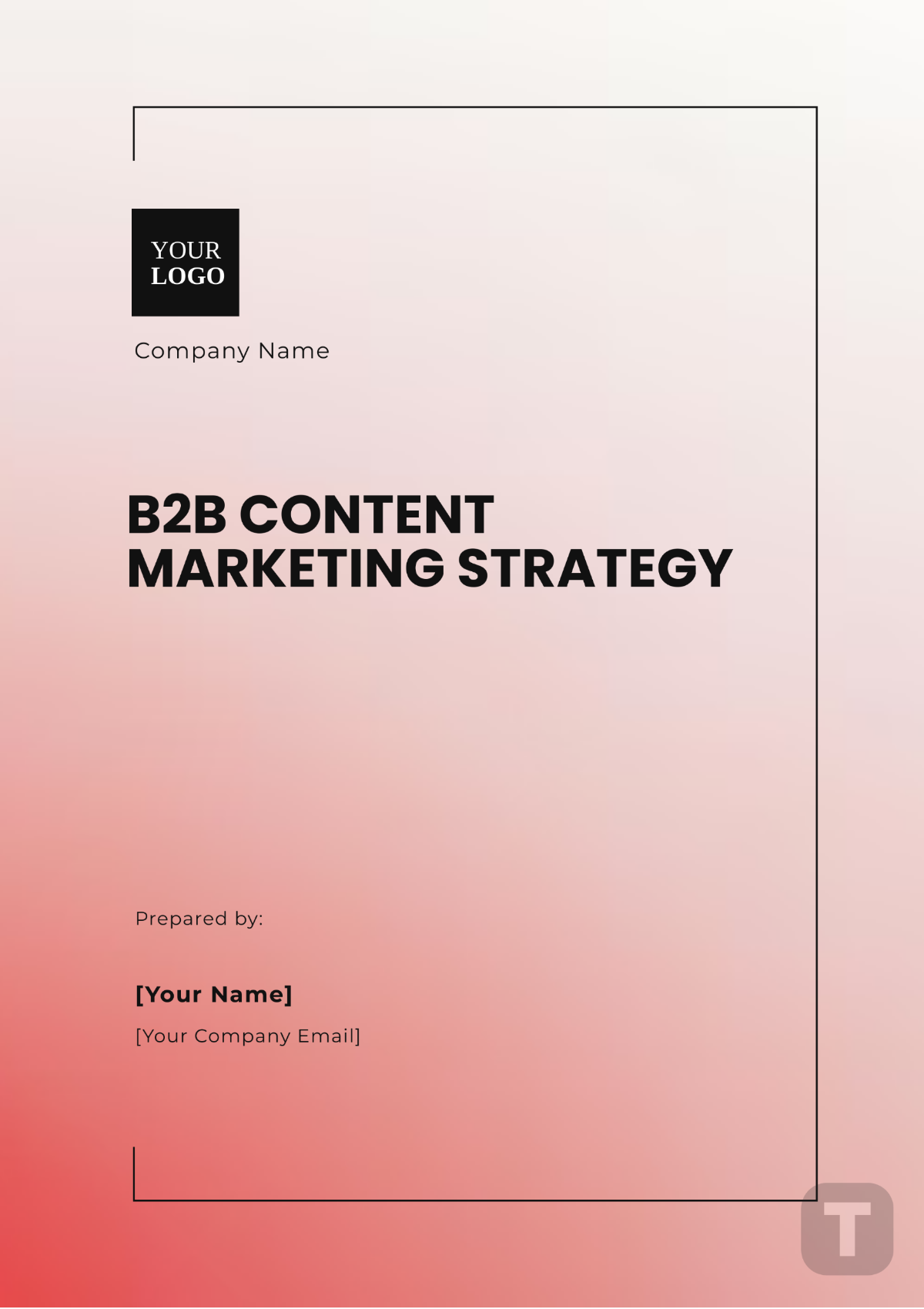 B2B Content Marketing Strategy Template - Edit Online & Download