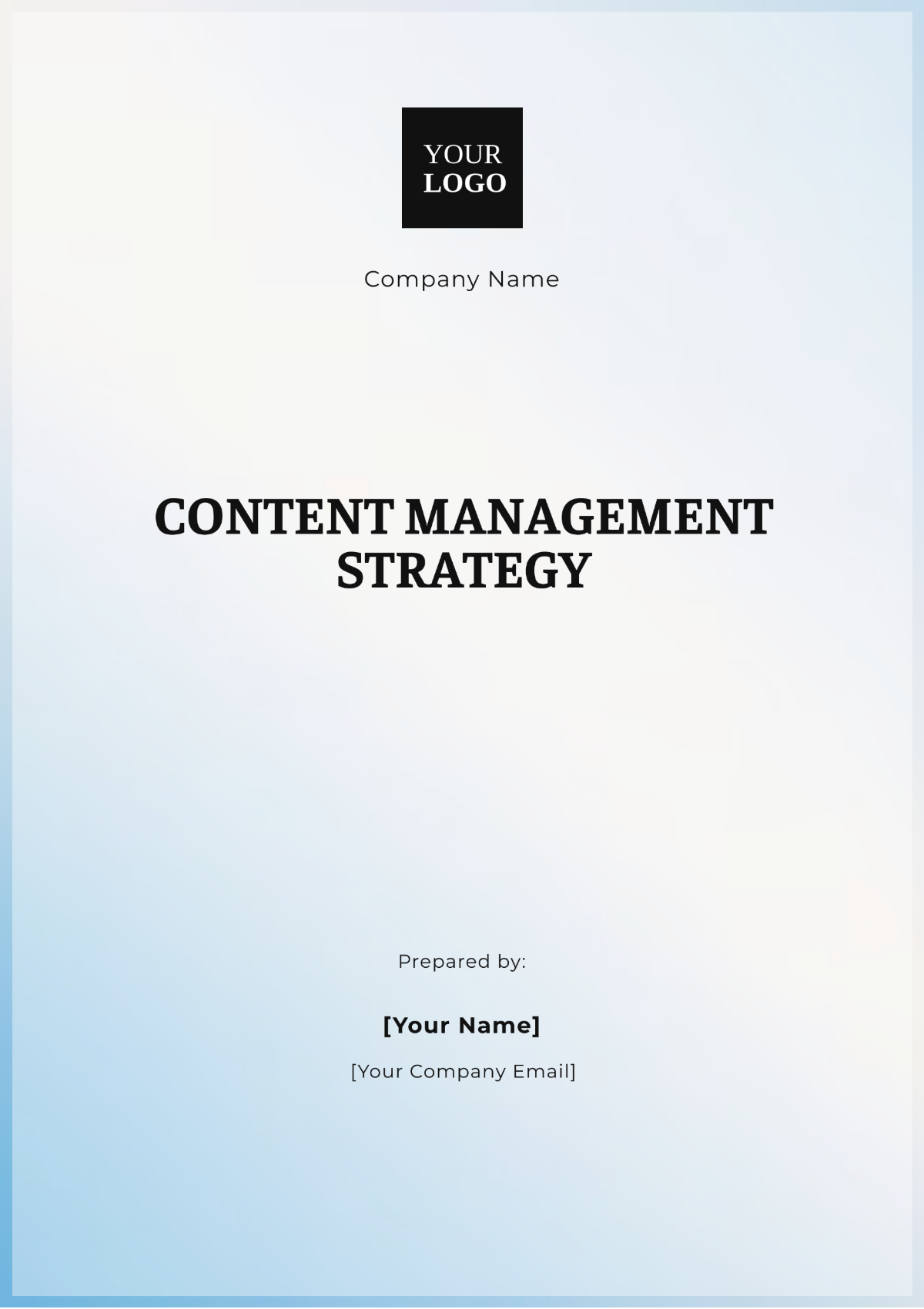 Content Management Strategy Template - Edit Online & Download