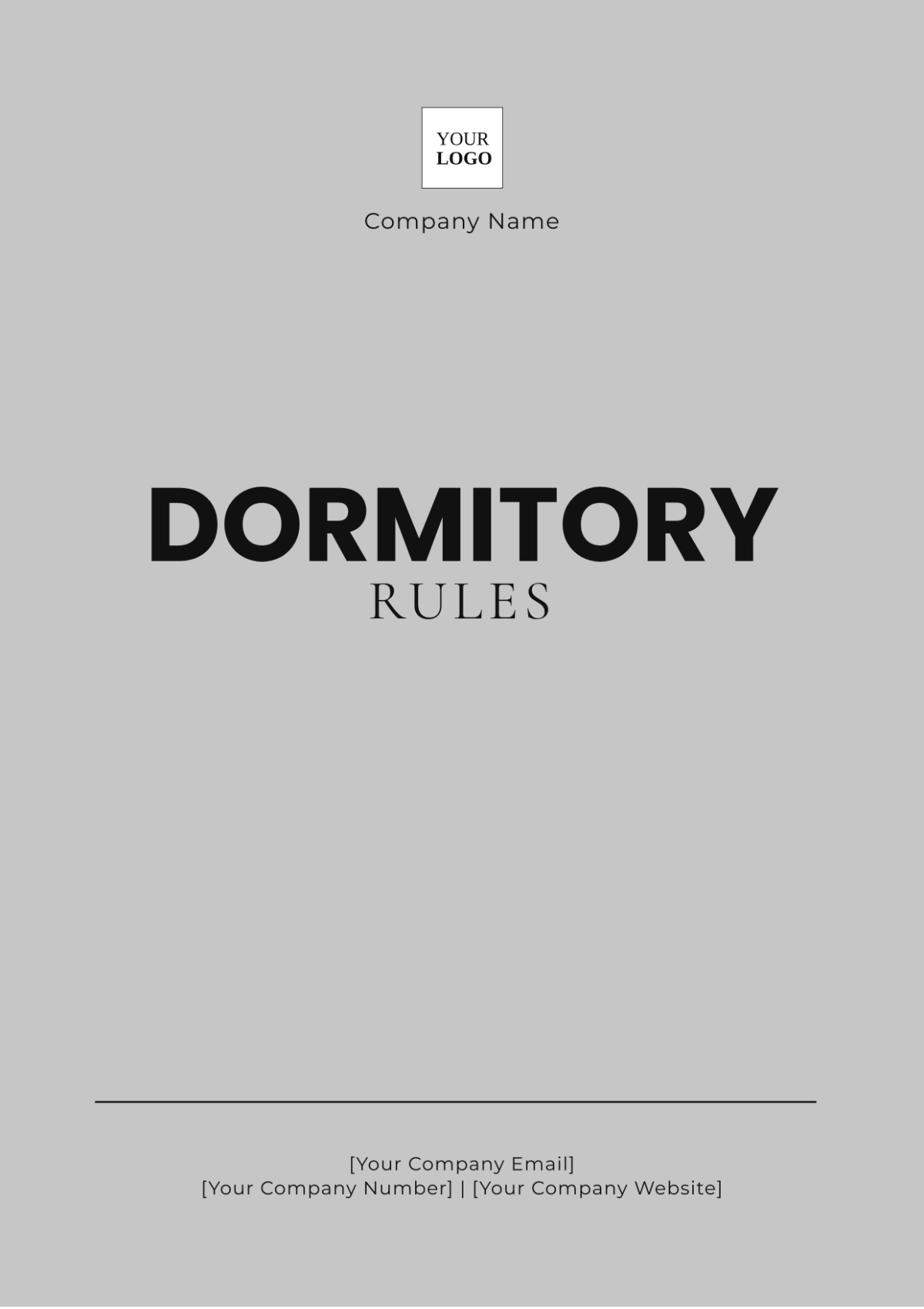 Dormitory Rules Template - Edit Online & Download