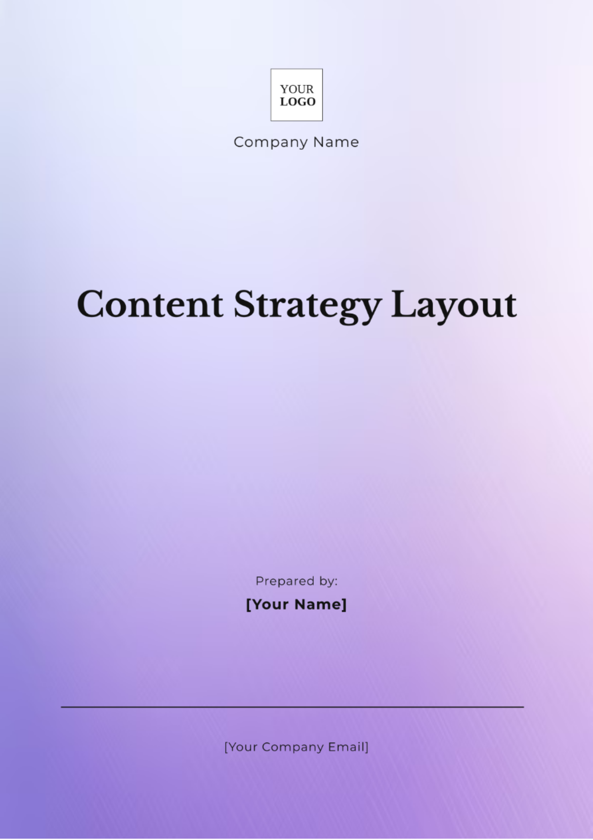 Content Strategy Layout Template - Edit Online & Download