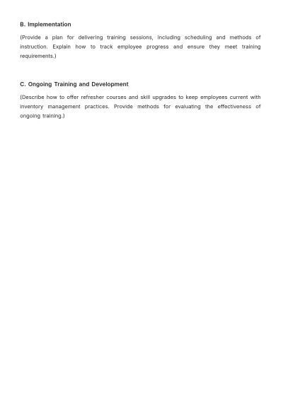 Free Grocery Store Inventory Guideline Layout Template to Edit Online