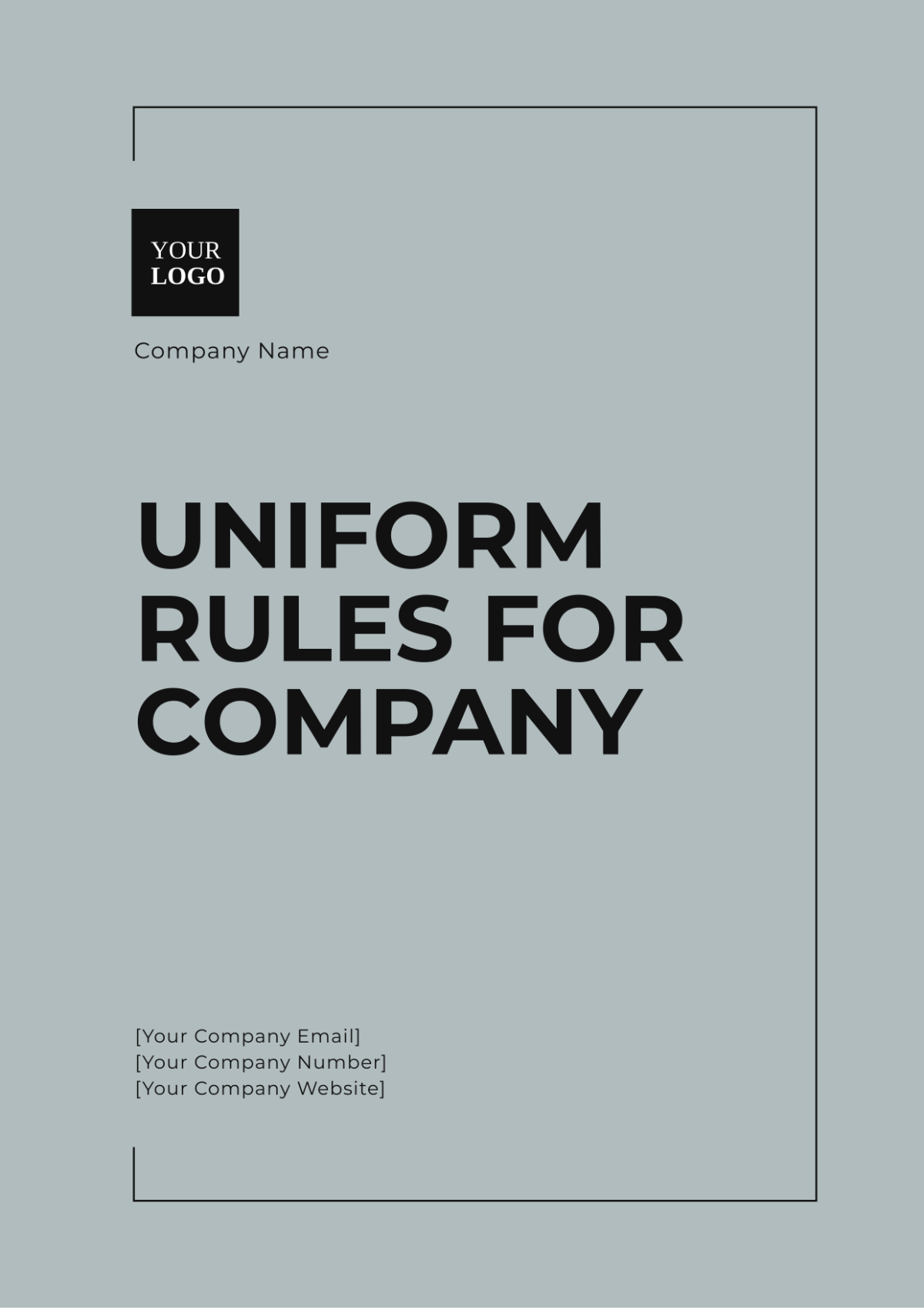 Uniform Rules for Company Template - Edit Online & Download