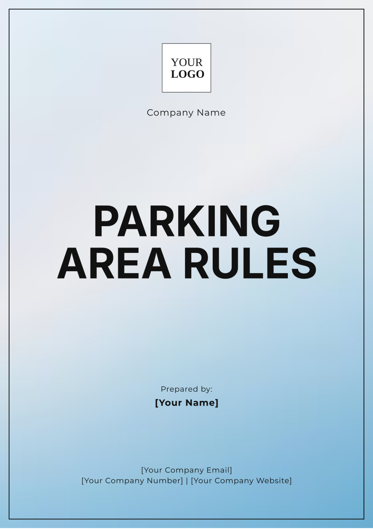 Rules for Parking Area Template - Edit Online & Download