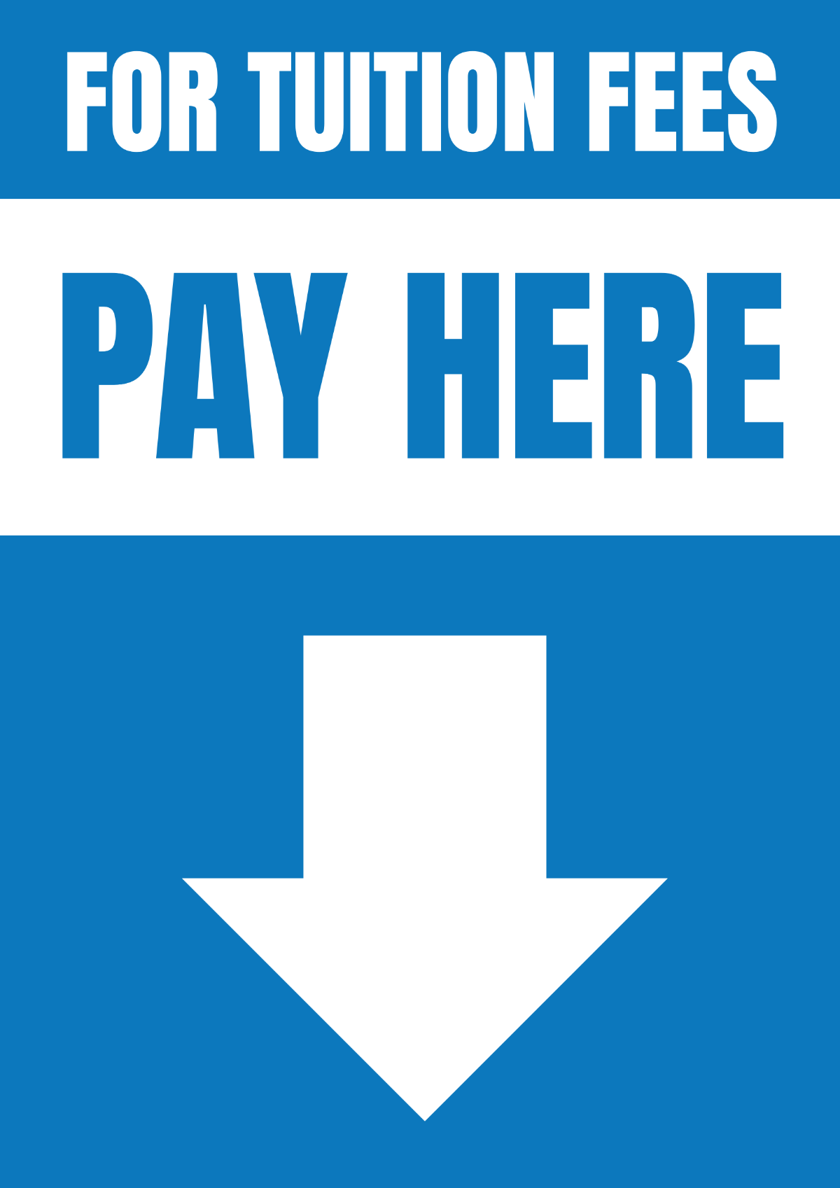 School Payment Signage