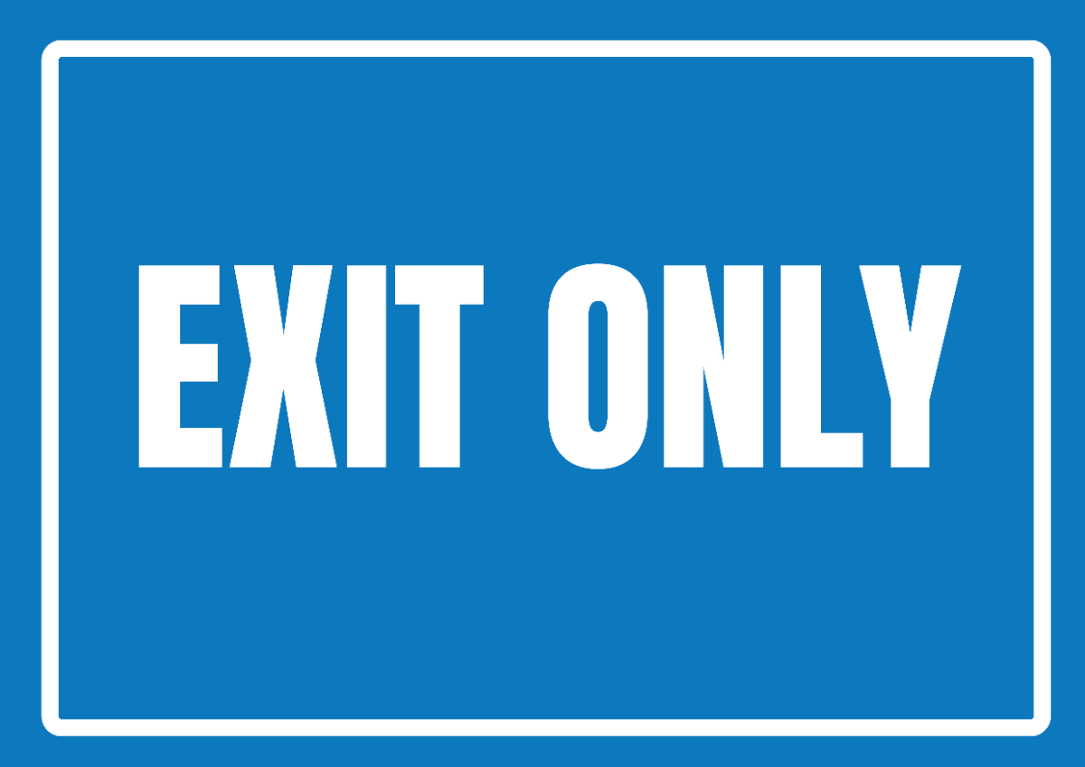 School Exit Sign