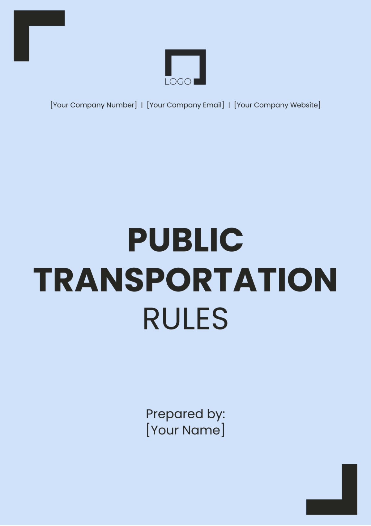 Rules for Public Transportation Template - Edit Online & Download