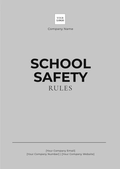 Free School Safety Rules Template to Edit Online